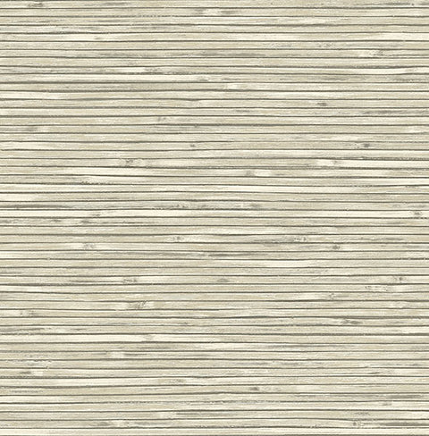 2927-81305 Bellport Ivory Wooden Slat Wallpaper