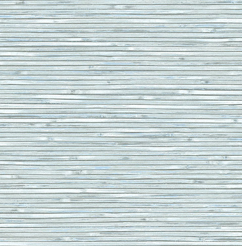 2927-81312 Bellport Sky Blue Wooden Slat Wallpaper