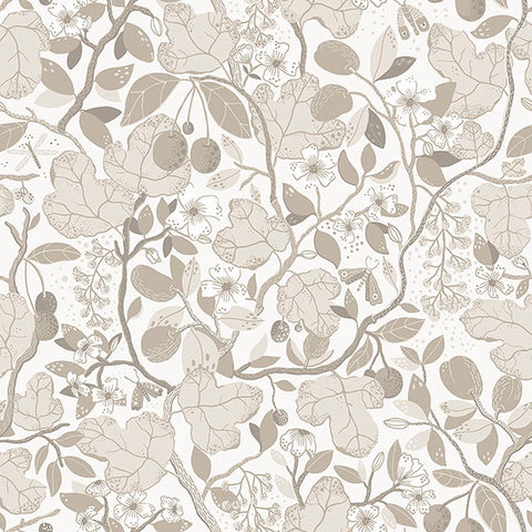 2932-65120 Ewald Beige Garden Vines Wallpaper