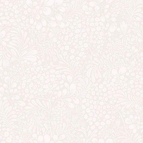 2932-65132 Siv Light Grey Botanical Wallpaper