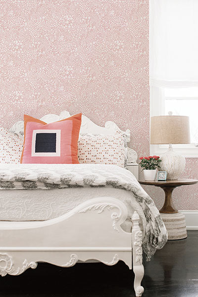 2932-65134 Siv Pink Botanical Wallpaper