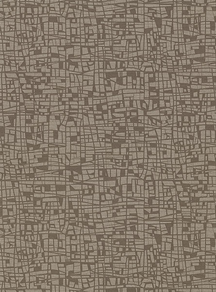 2945-1113 Tiffany Brown Abstract Geometric Wallpaper