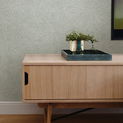 2945-1123 Majestic Light Green Starburst Wallpaper