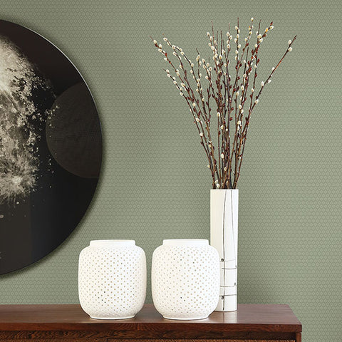 2948-27030 Starwart Sage Miniature Floral Wallpaper