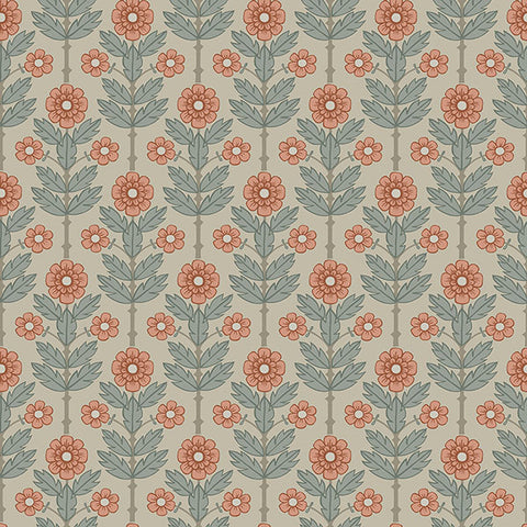 2948-28006 Aya Beige Floral Wallpaper