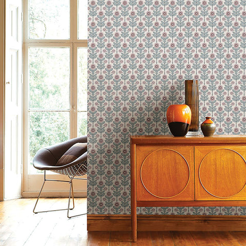 2948-28007 Aya Eggshell Floral Wallpaper