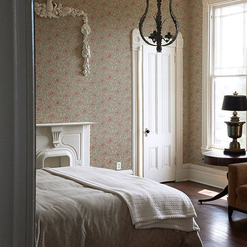 2948-28026 Imogen Light Brown Floral Wallpaper