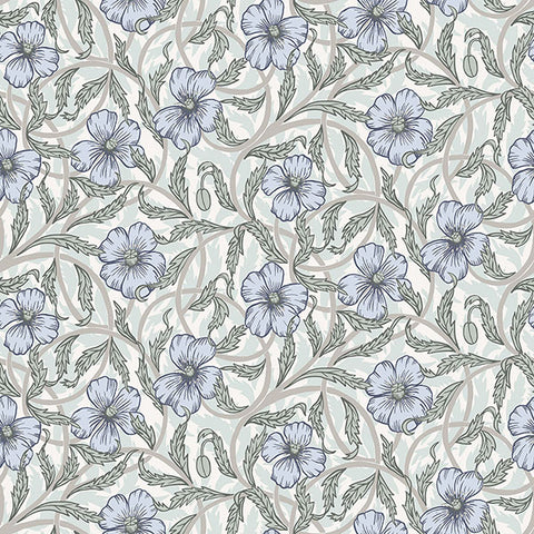 2948-28027 Imogen Light Blue Floral Wallpaper
