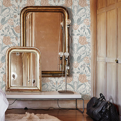 2948-33005 Tulipa Off-White Floral Wallpaper