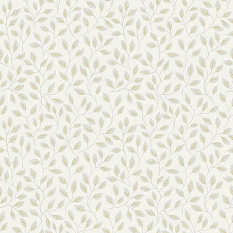 2948-33015 Posey White Vines Wallpaper
