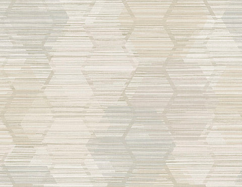 2949-60505 Jabari Wheat Geometric Faux Grasscloth Wallpaper