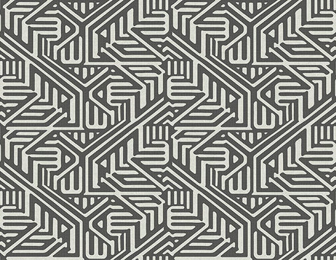 2949-60600 Nambiti Black Geometric Wallpaper