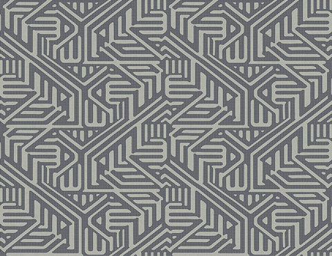 2949-60610 Nambiti Charcoal Geometric Wallpaper