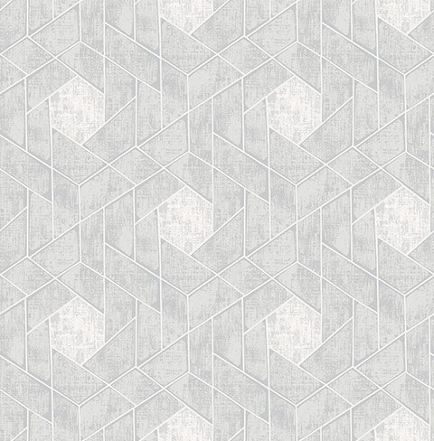 2964-25902 Granada Light Grey Geometric Wallpaper