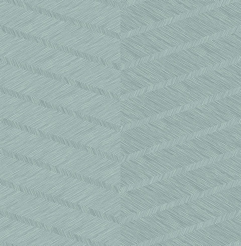 2964-25916 Aspen Aqua Chevron Wallpaper