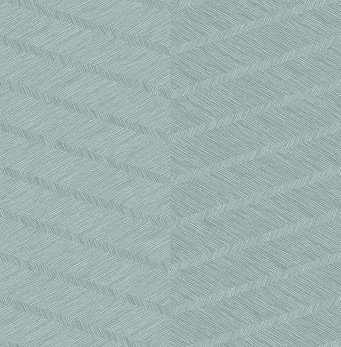 2964-25916 Aspen Aqua Chevron Wallpaper