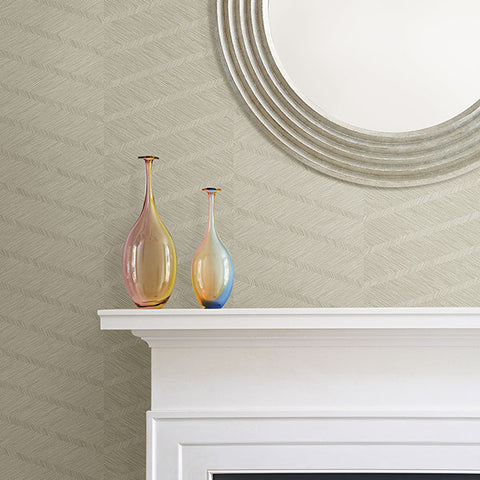 2964-25918 Aspen Champagne Chevron Wallpaper