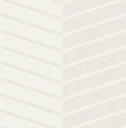 2964-25919 Aspen White Chevron Wallpaper