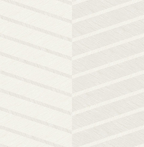 2964-25919 Aspen White Chevron Wallpaper