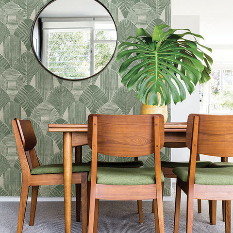 2964-25932 Westport Green Geometric Wallpaper
