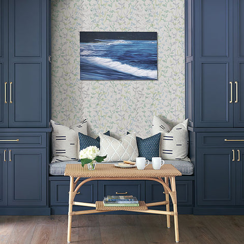 2964-25937 Thea Green Floral Trail Wallpaper