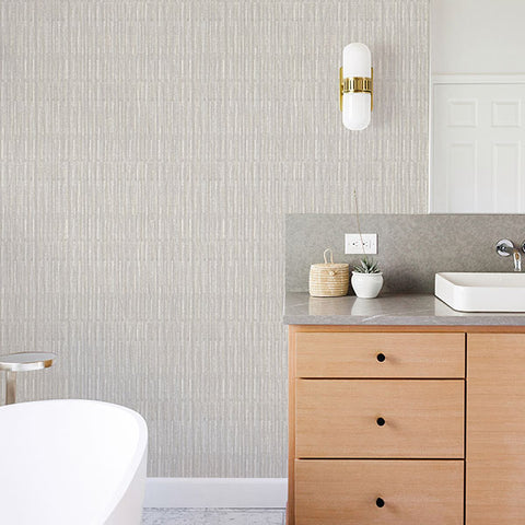 2964-25943 Brixton Light Grey Texture Wallpaper