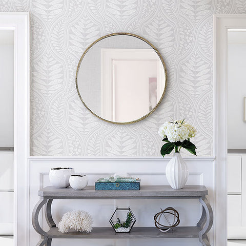 2964-25948 Juno Light Grey Ogee Wallpaper