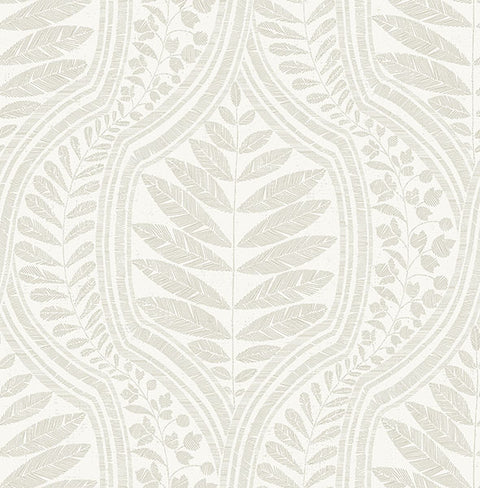 2964-25949 Juno Beige Ogee Wallpaper