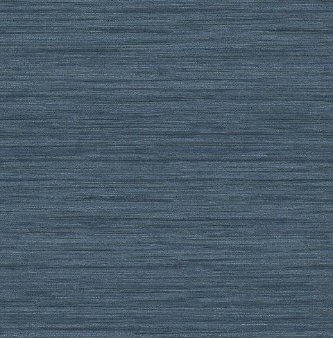 2964-25959 Barnaby Indigo Faux Grasscloth Wallpaper