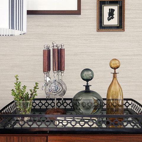 2964-25962 Barnaby Off-White Faux Grasscloth Wallpaper