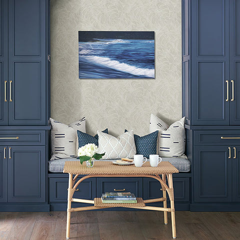 2964-87340 Balboa White Botanical Wallpaper