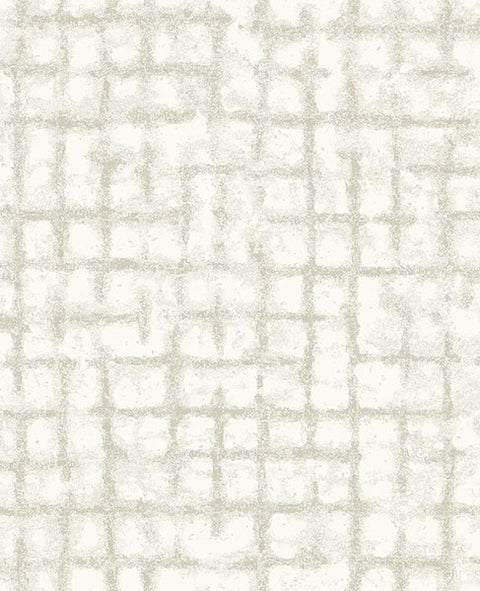 2964-87350 Shea Gold Distressed Geometric Wallpaper