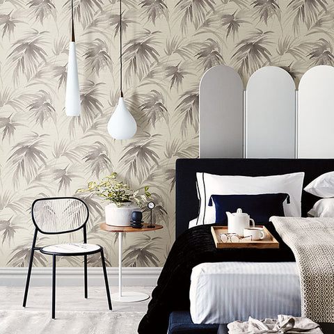 2964-87411 Darlana Pewter Grasscloth Wallpaper