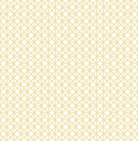 2969-26003 Lisbeth Yellow Geometric Lattice Wallpaper
