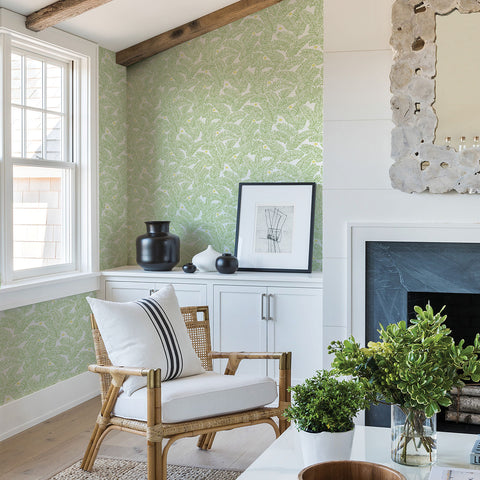 2969-26033 Athina Sage Fern Wallpaper