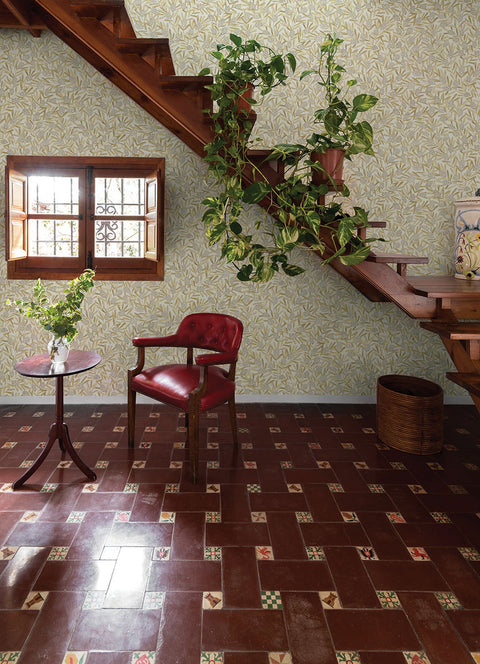 2970-26103 Zulma Gold Decorative Botanical Wallpaper