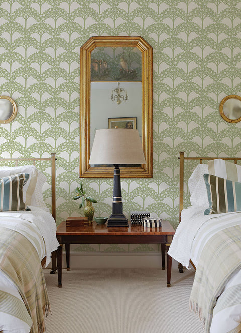 2970-26114 Dawson Green Magnolia Tree Wallpaper