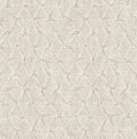 2970-26117 Wright Platinum Textured Triangle Wallpaper