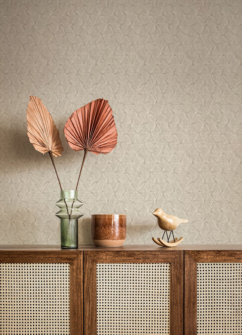 2970-26117 Wright Platinum Textured Triangle Wallpaper