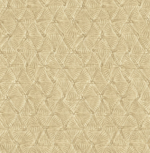 2970-26119 Wright Gold Textured Triangle Wallpaper