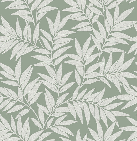 2970-26122 Morris Green Leaf Wallpaper