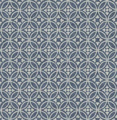 2970-26137 Larsson Indigo Ogee Wallpaper