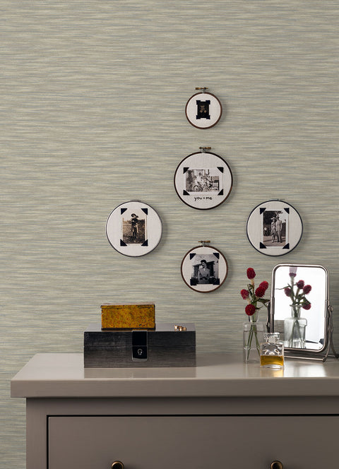 2970-26155 Benson Taupe Variegated Stripe Wallpaper