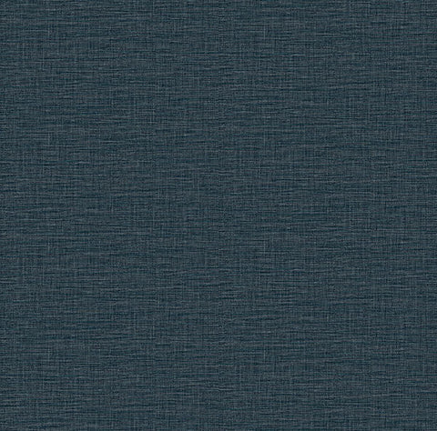 2971-86181 Lela Navy Faux Linen Wallpaper