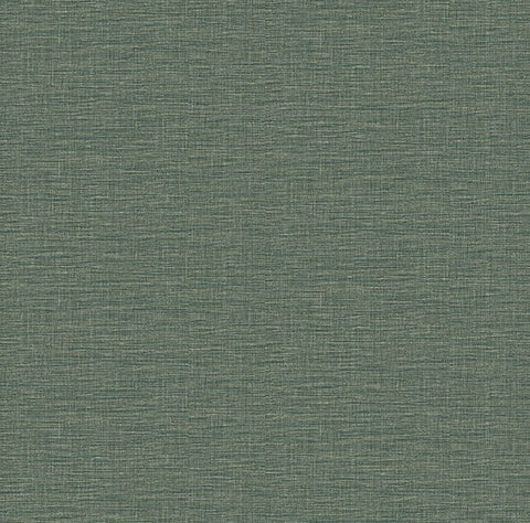 2971-86185 Lela Green Faux Linen Wallpaper