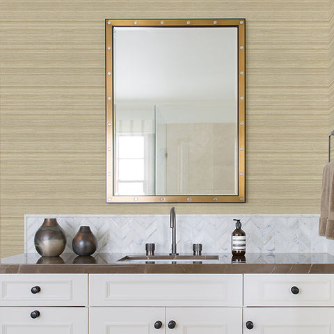 2971-86349 Skyler Khaki Striped Wallpaper