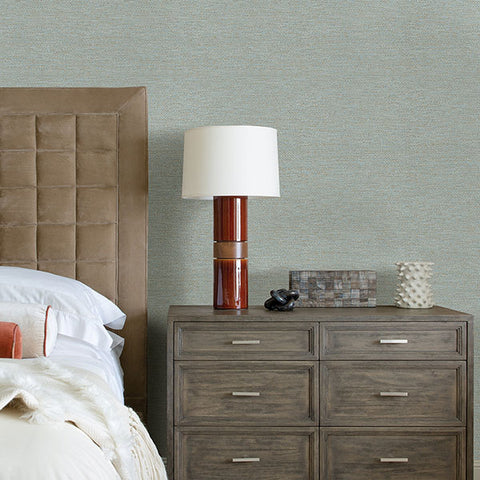 2971-86356 Jordan Aqua Faux Tweed Wallpaper
