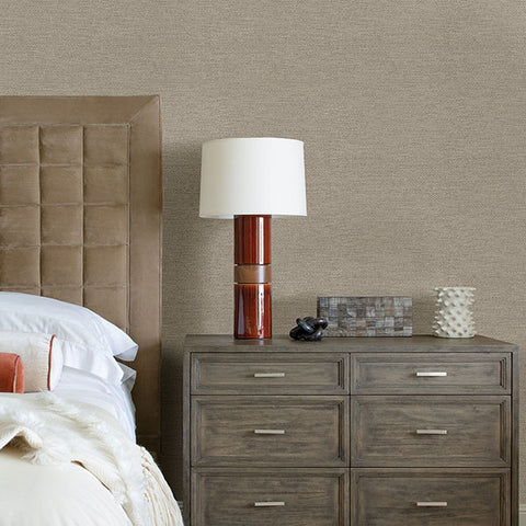 2971-86357 Jordan Taupe Faux Tweed Wallpaper