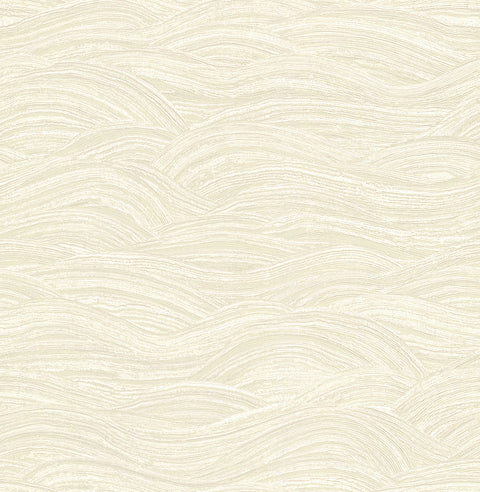 2971-86362 Leith Cream Zen Waves Wallpaper