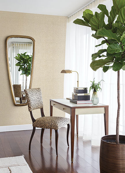 2972-54774 Aki Silver Paper Weave Basketweave Grasscloth Wallpaper